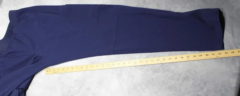 FIGS Technical Collection Cargo Pants Mens XL Blue Scrub Elastic Waist